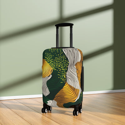 Golden Currents Luggage Cover