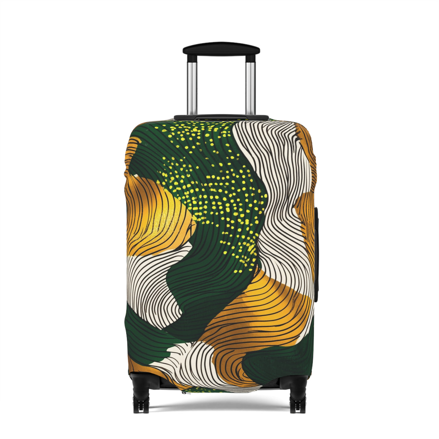 Golden Currents Luggage Cover