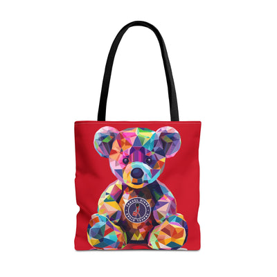 Diva Bear Red Tote Bag (AOP)