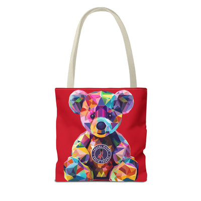 Diva Bear Red Tote Bag (AOP)