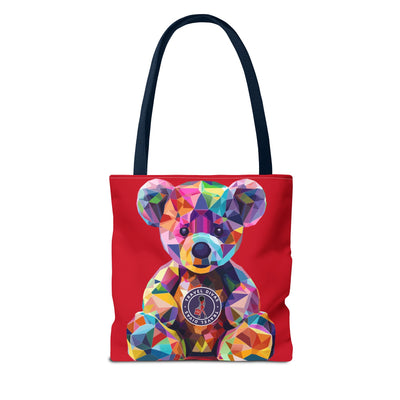 Diva Bear Red Tote Bag (AOP)