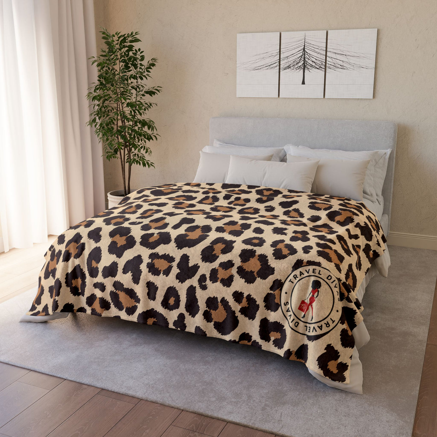 Leopard Soft Polyester Blanket