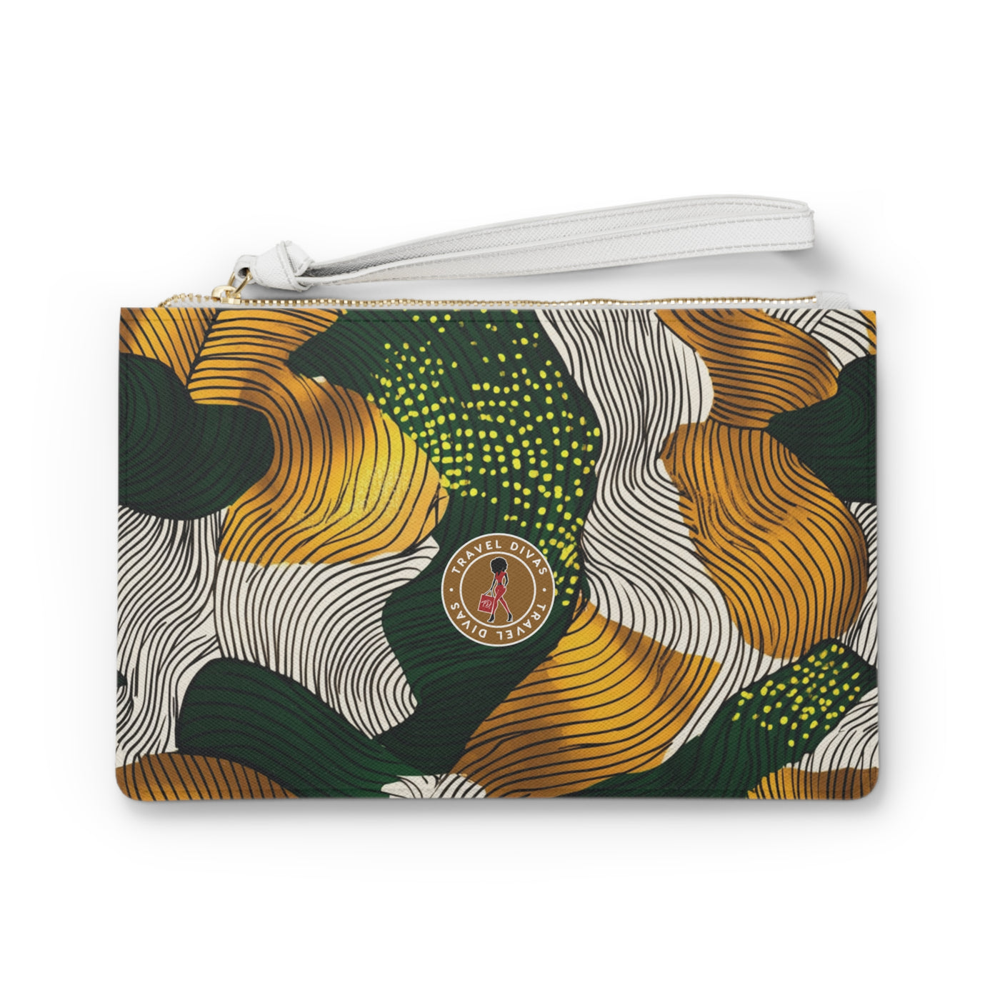 Golden Currents Clutch Bag