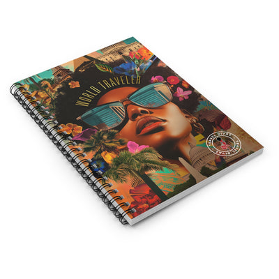 World Traveler Spiral Notebook - Ruled Line