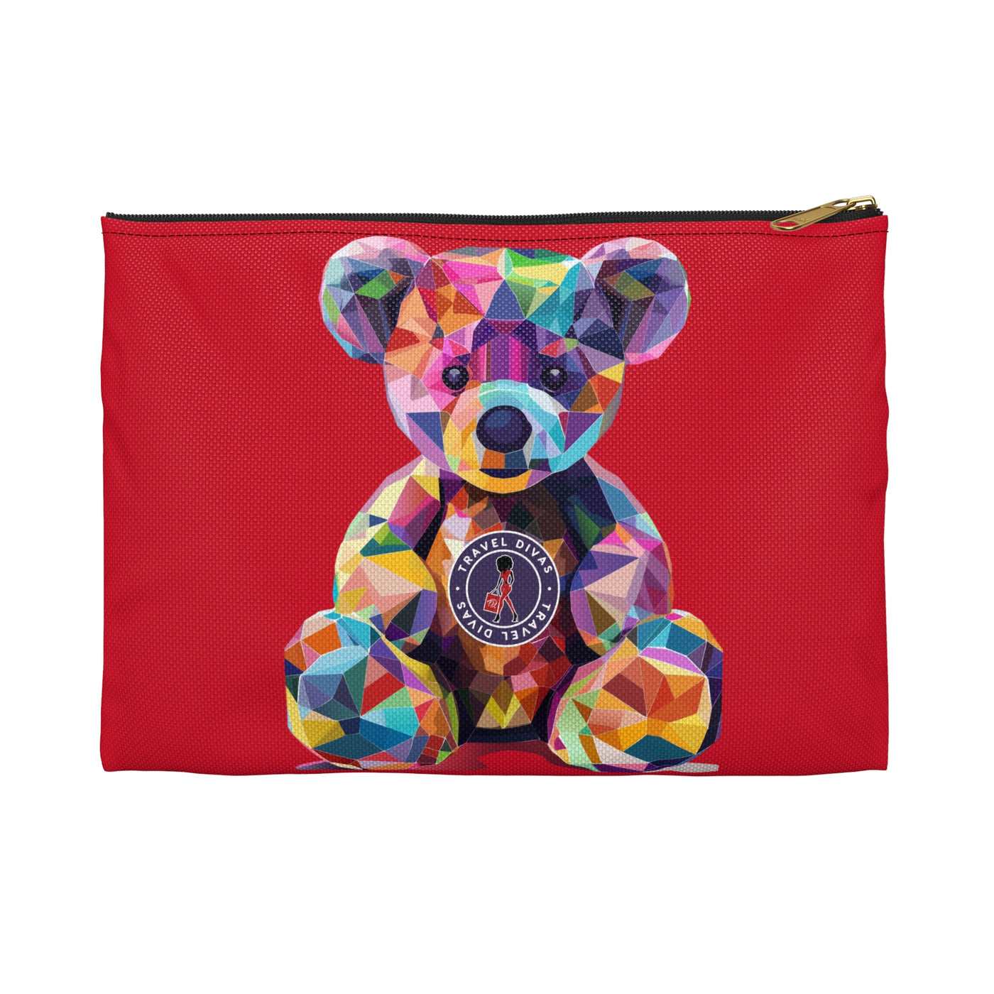 Diva Bear Red Accessory Pouch