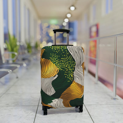 Golden Currents Luggage Cover