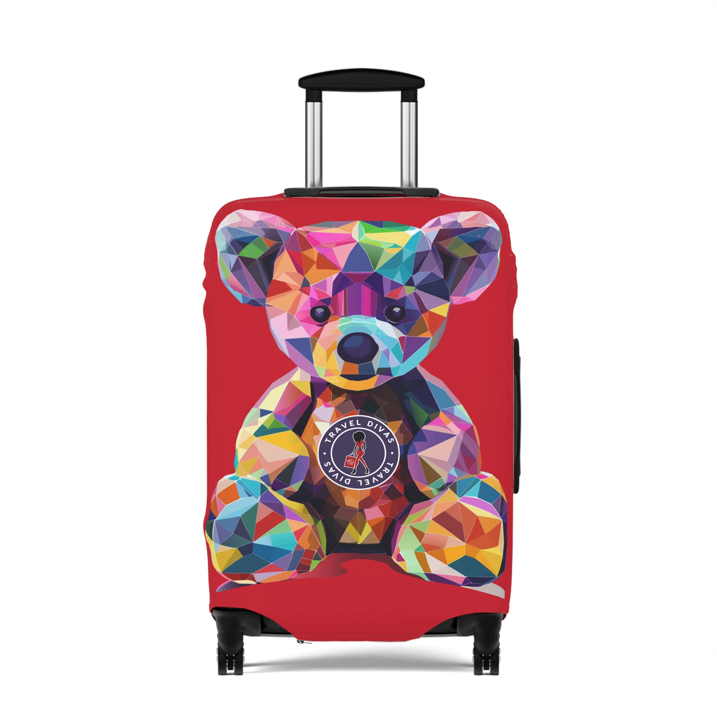 Diva Bear Red Luggage Cover