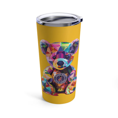 Diva Bear Yellow Tumbler 20oz