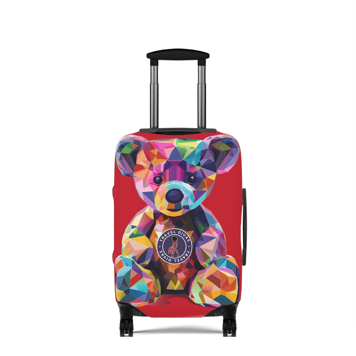 Diva Bear Red Luggage Cover