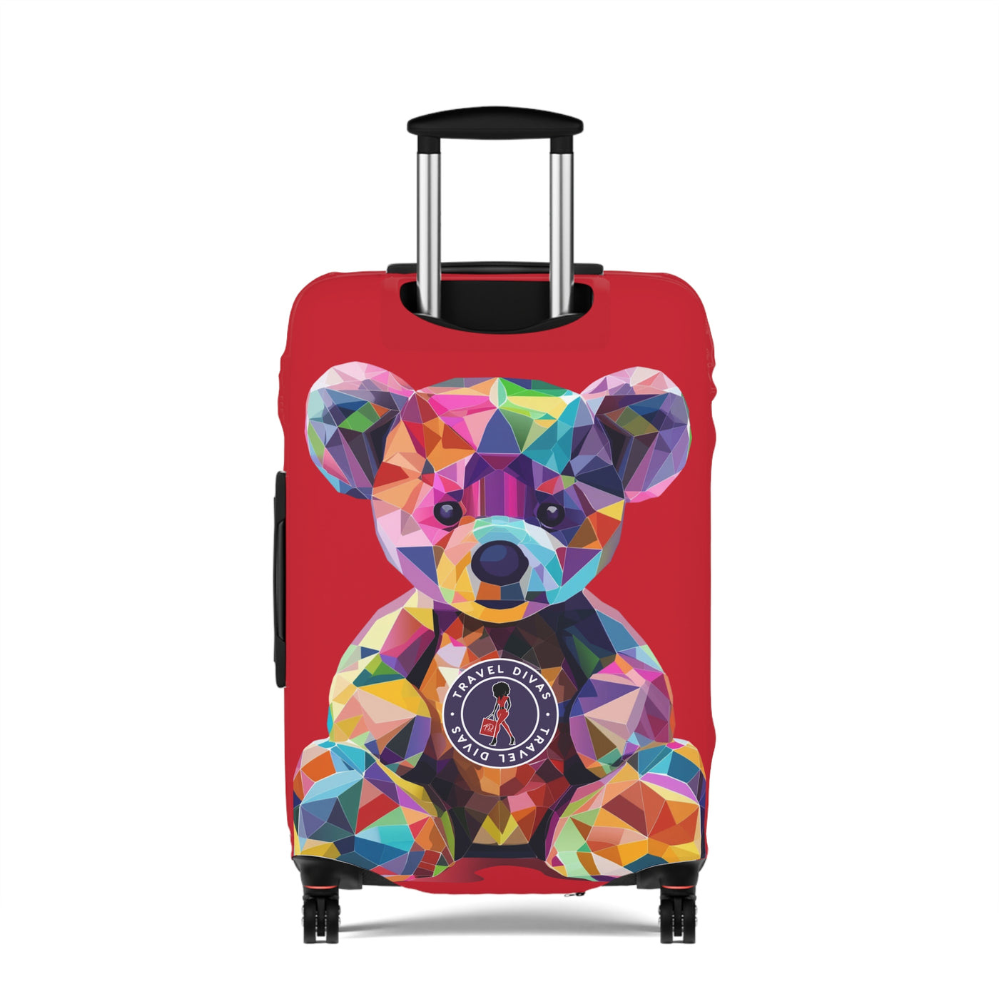 Diva Bear Red Luggage Cover