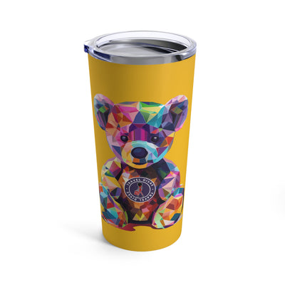 Diva Bear Yellow Tumbler 20oz