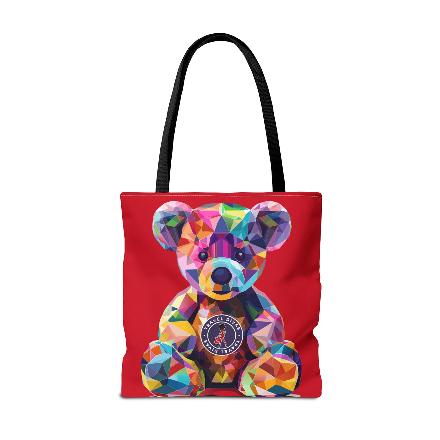 Diva Bear Red Tote Bag (AOP)