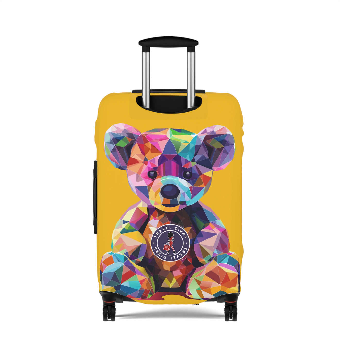 Diva Bear Yellow Luggage Cover