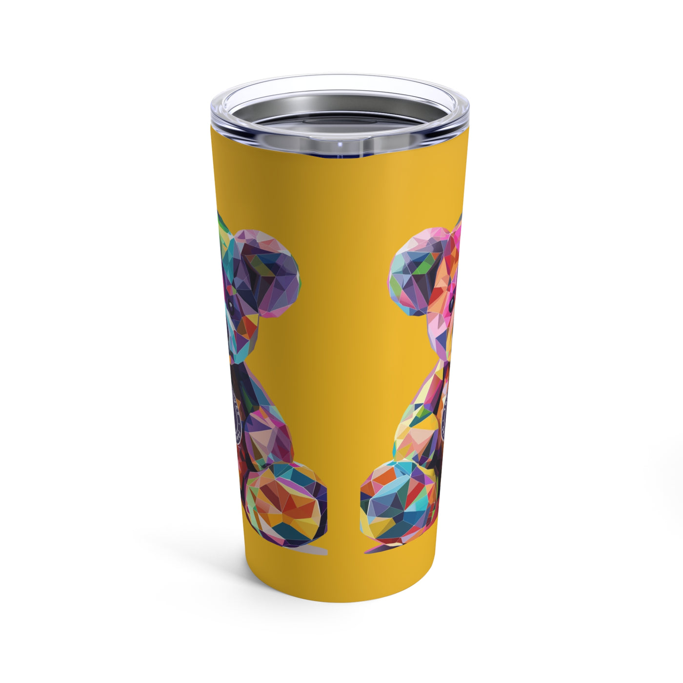 Diva Bear Yellow Tumbler 20oz