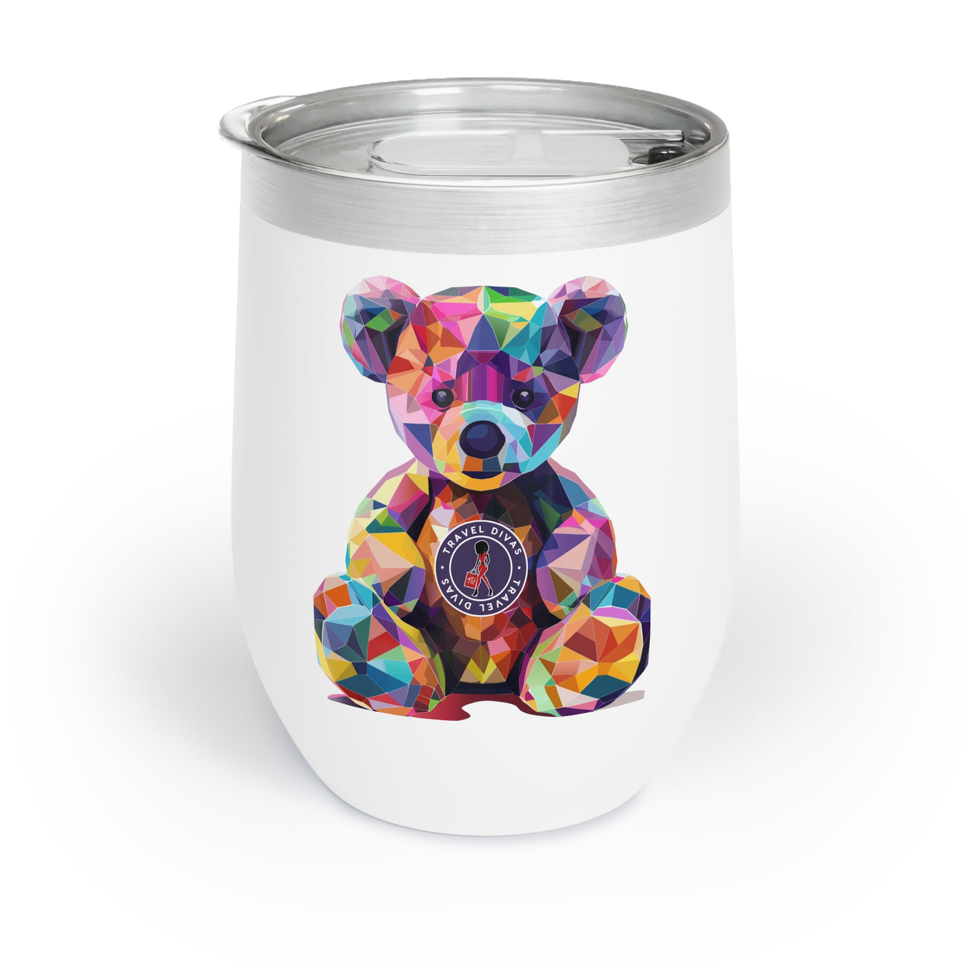 Diva Bear Purple Chill Wine Tumbler