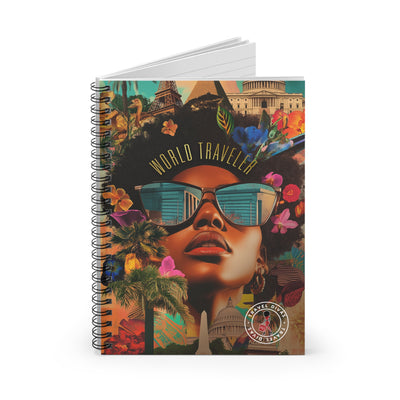 World Traveler Spiral Notebook - Ruled Line