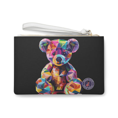 Diva Bear Black Clutch Bag