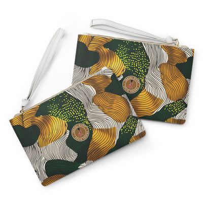 Golden Currents Clutch Bag