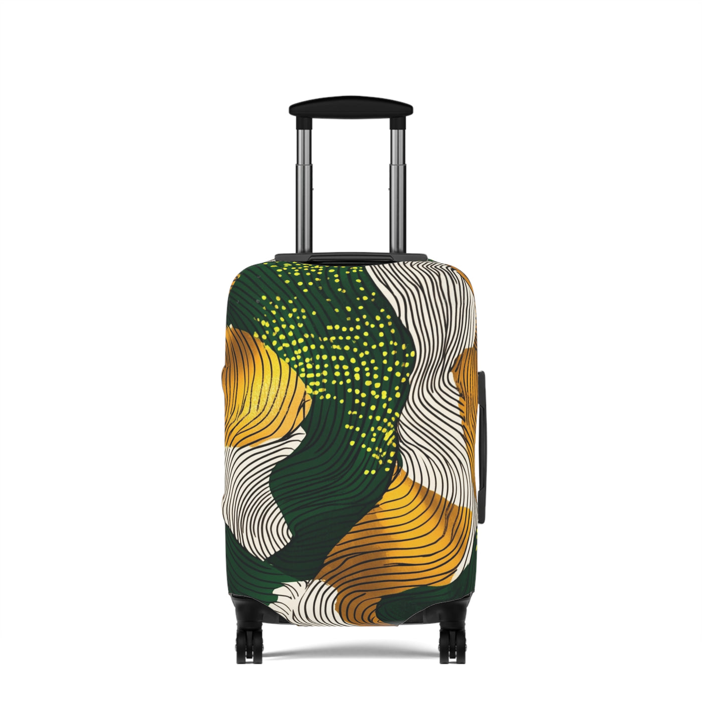 Golden Currents Luggage Cover