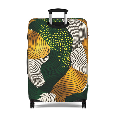 Golden Currents Luggage Cover