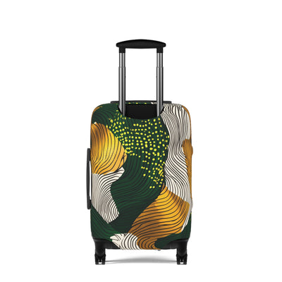 Golden Currents Luggage Cover