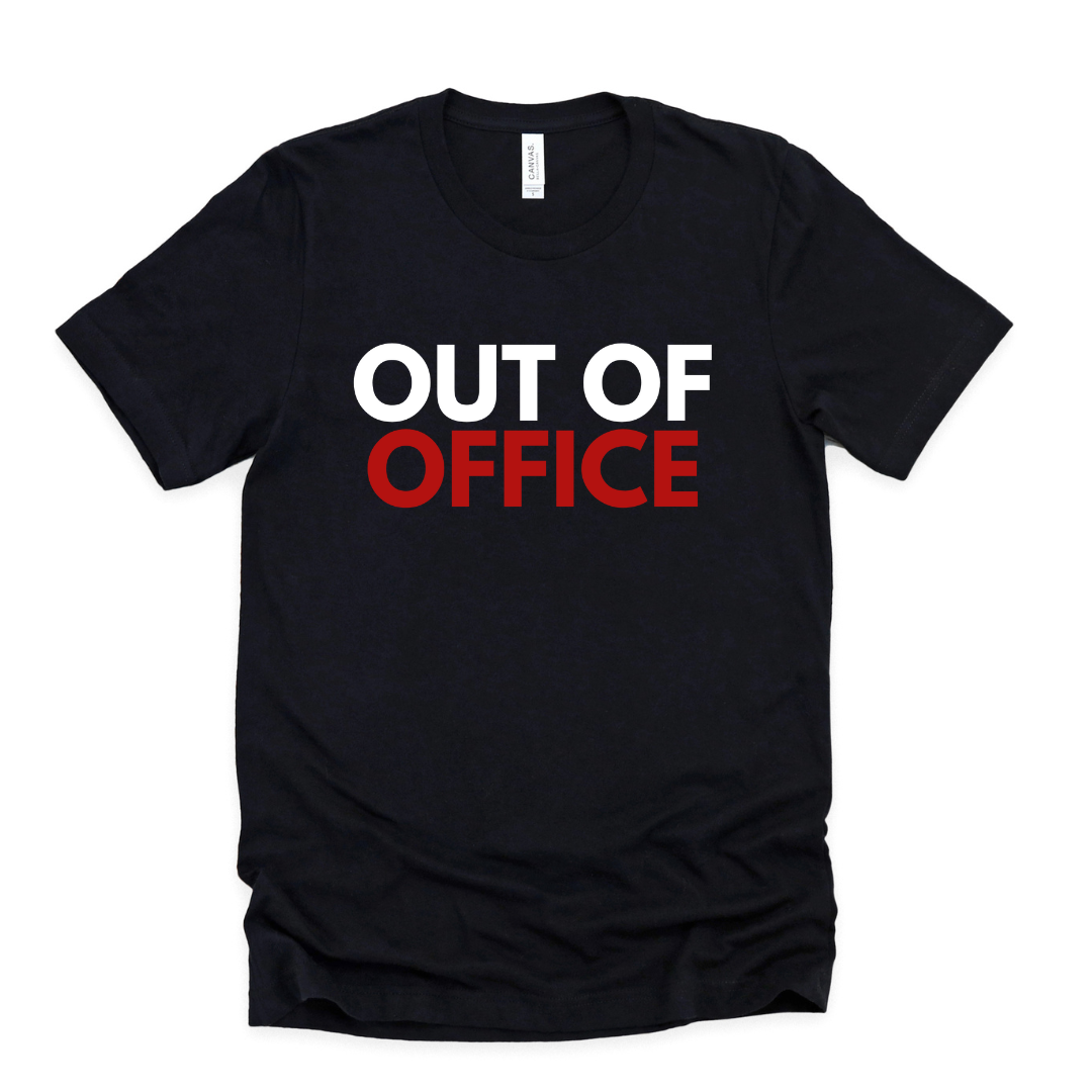 Out of Office Unisex T-shirt - Black