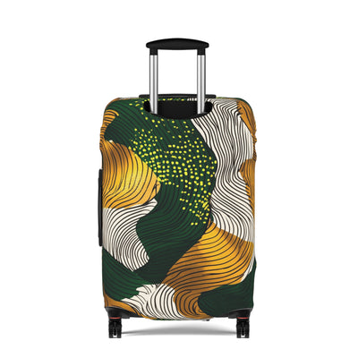 Golden Currents Luggage Cover