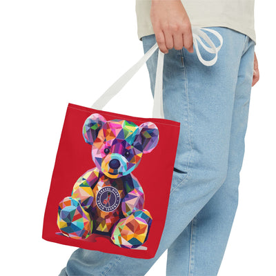 Diva Bear Red Tote Bag (AOP)