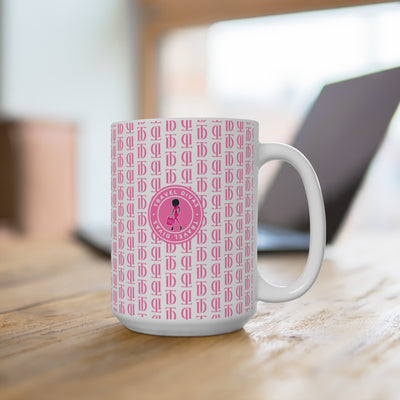 Pink Monogram Mug