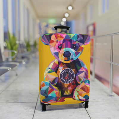 Diva Bear Yellow Luggage Cover