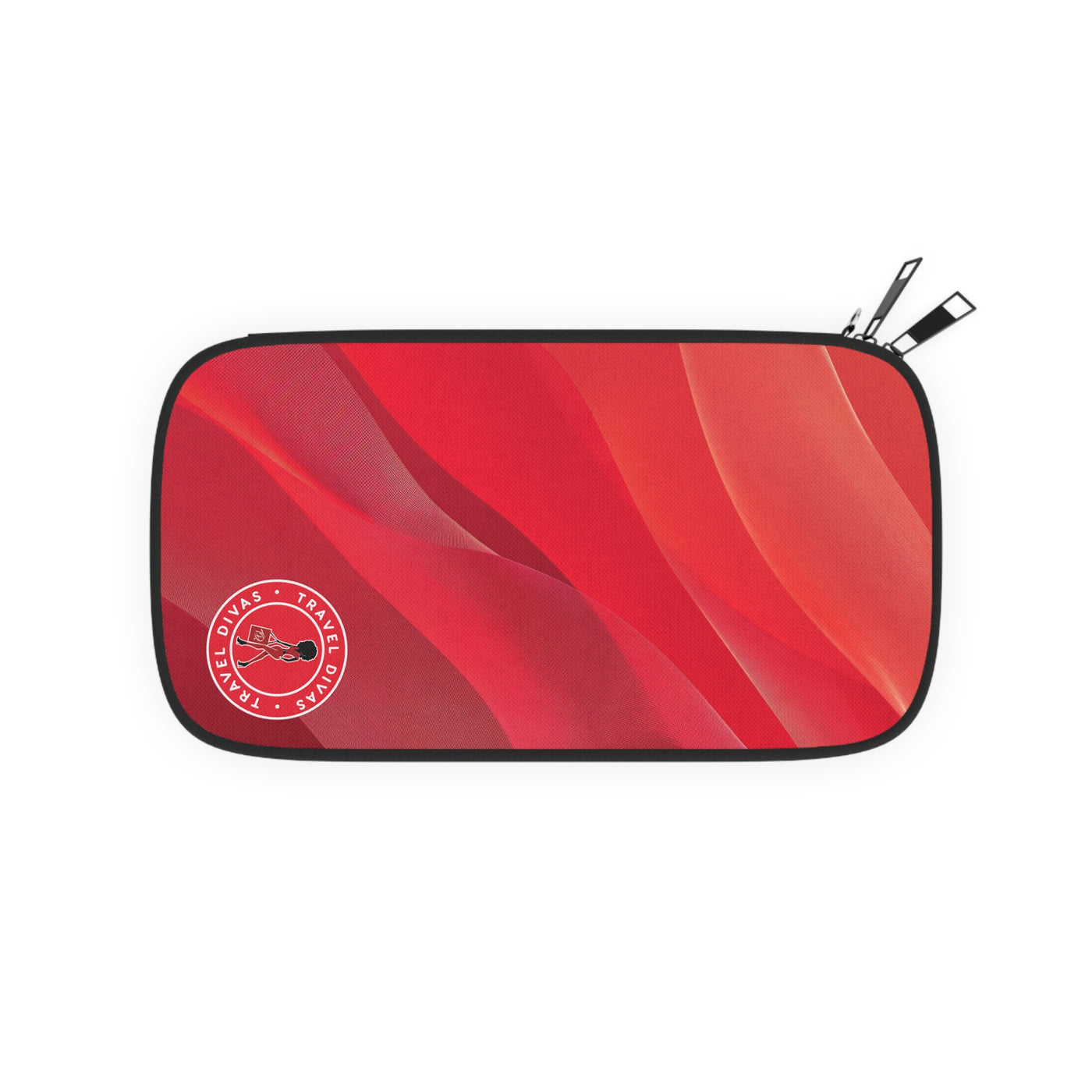 Red Waves Passport Wallet