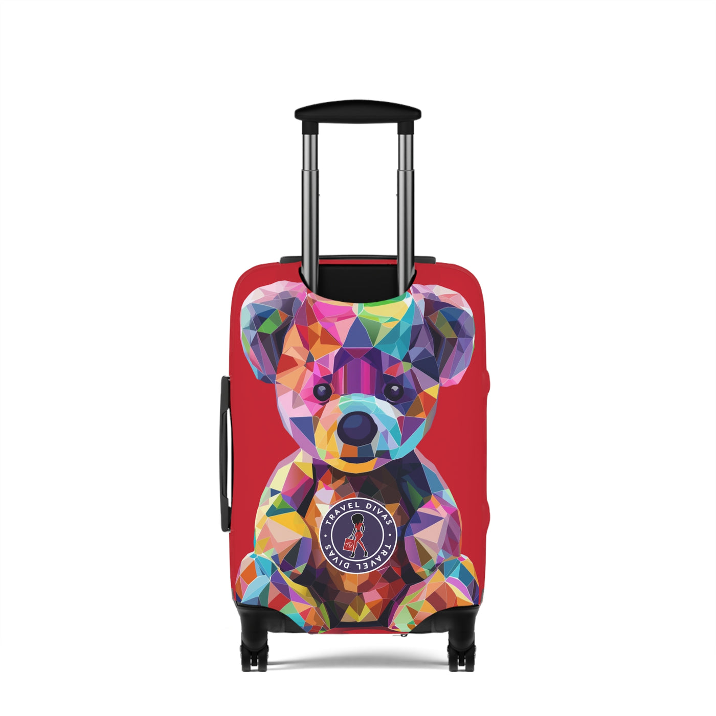 Diva Bear Red Luggage Cover