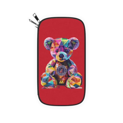 Diva Bear Red Passport Wallet