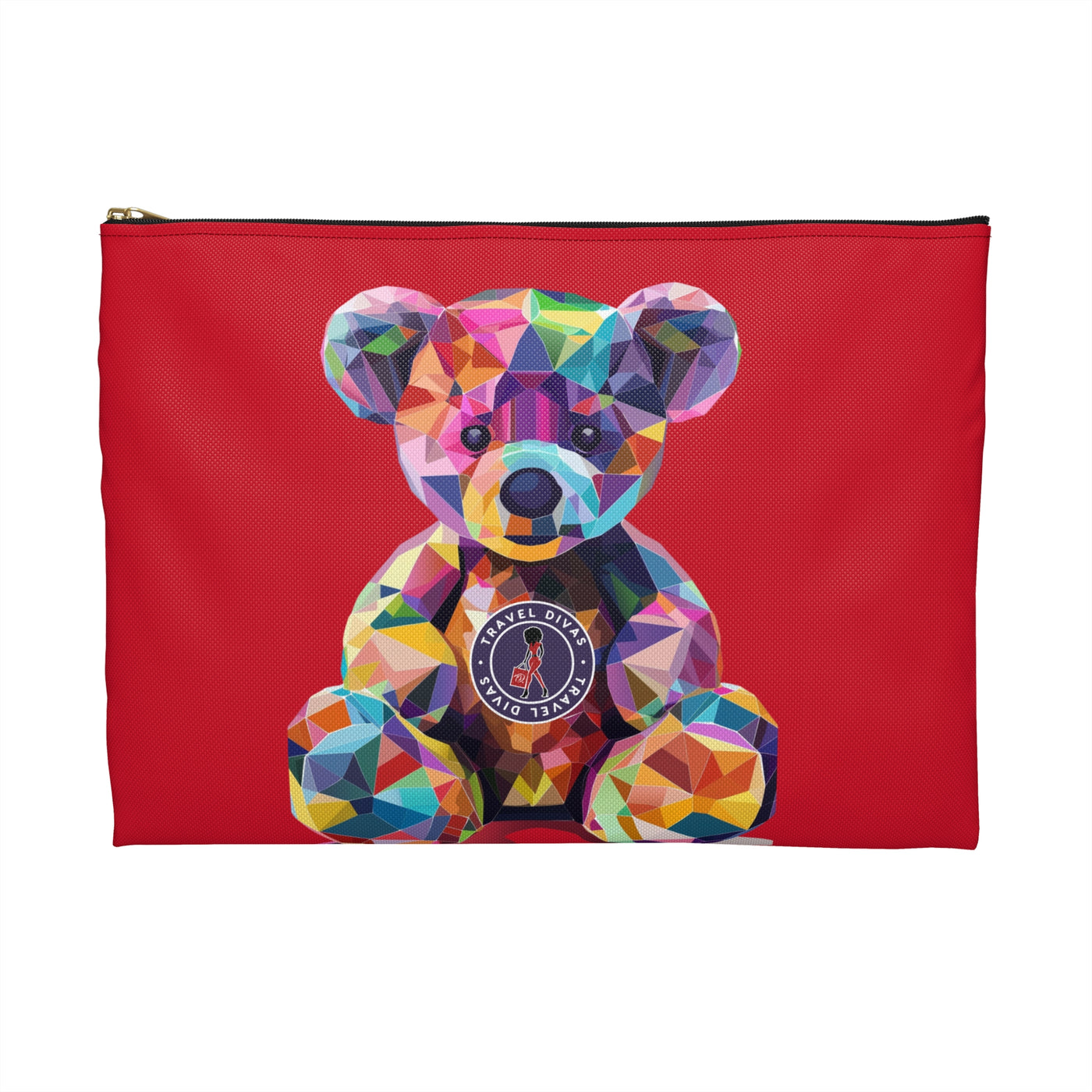 Diva Bear Red Accessory Pouch