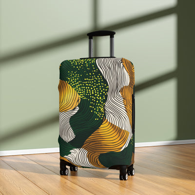 Golden Currents Luggage Cover