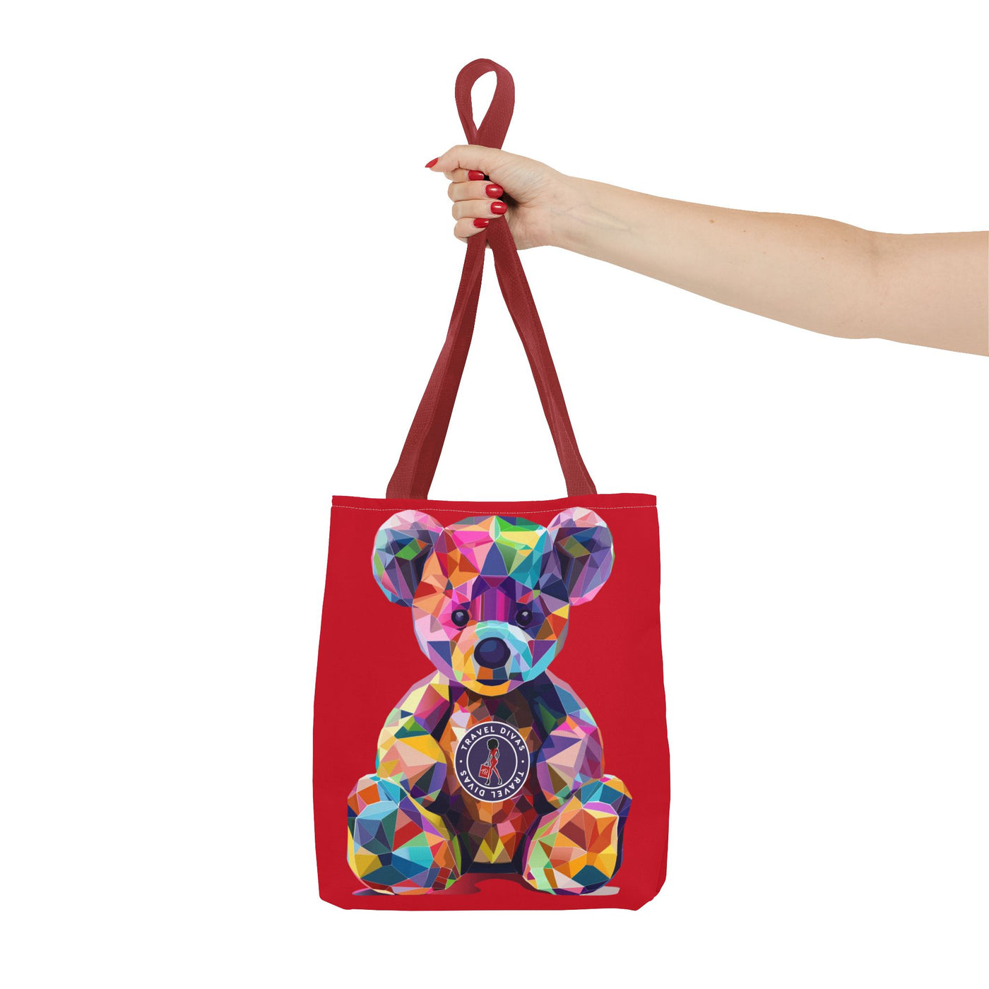 Diva Bear Red Tote Bag (AOP)