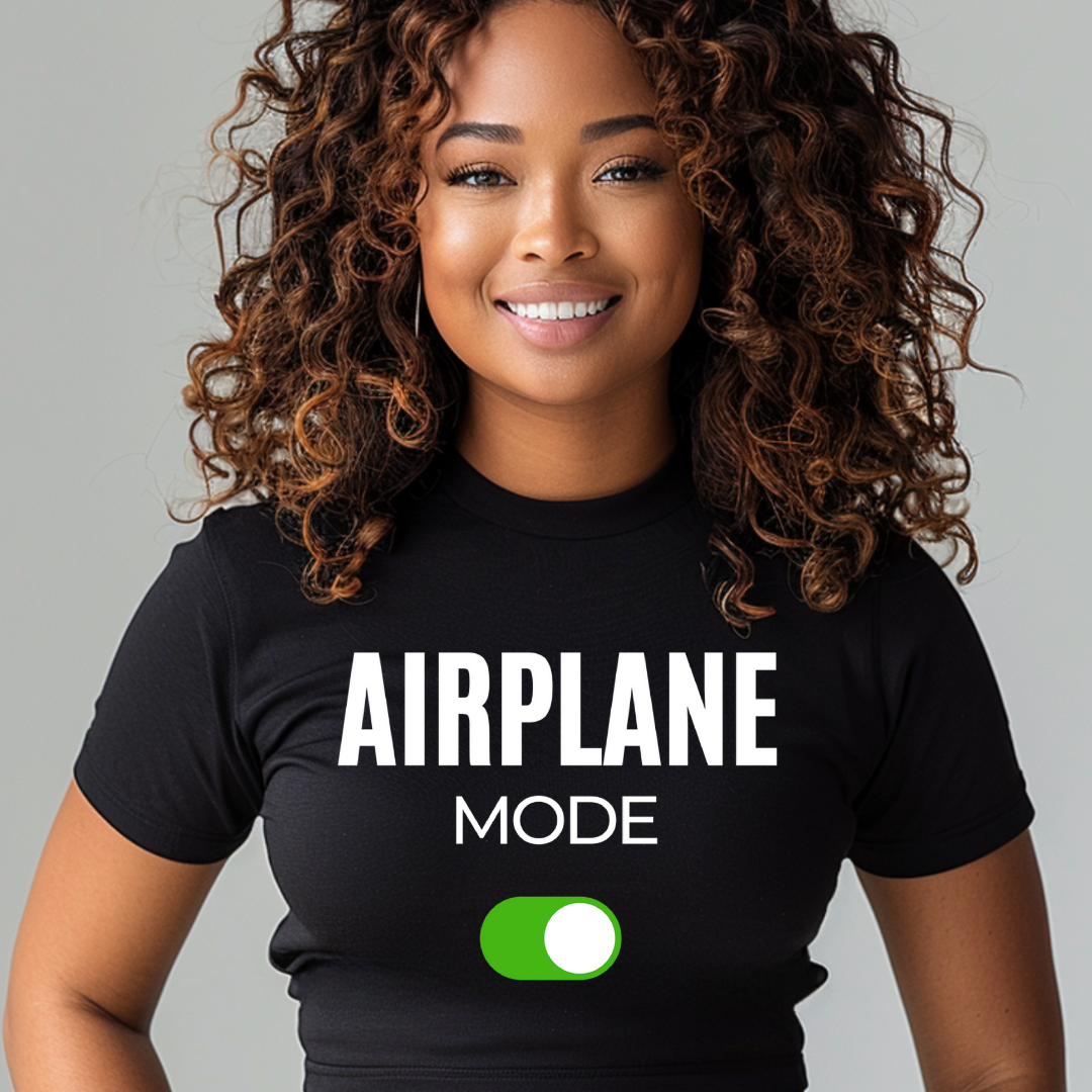 Airplane Mode On Unisex Black Edition