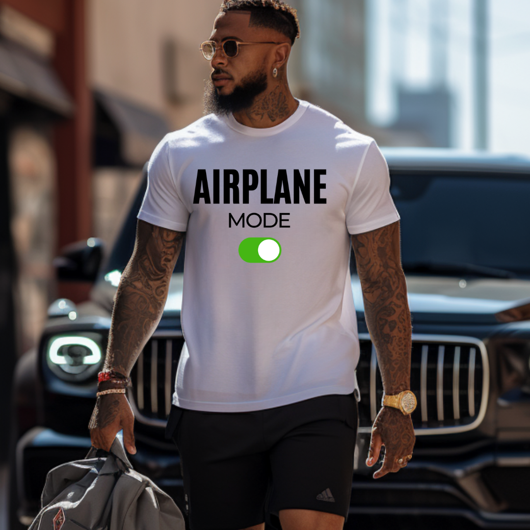 Airplane Mode On Unisex Shirt White Edition