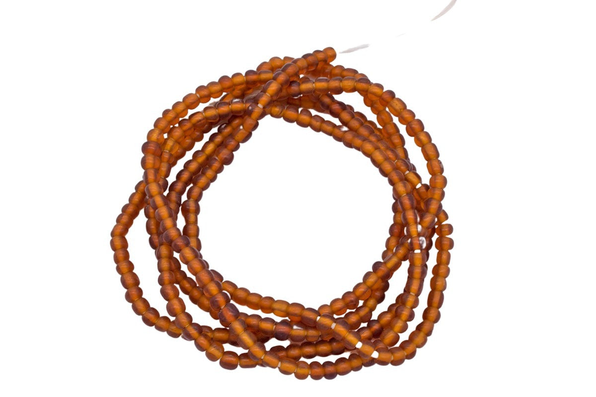 Brown African Waist Beads for Women | Waist Beads | Large Seed Beads | Afrocentric | Cloth & Cord