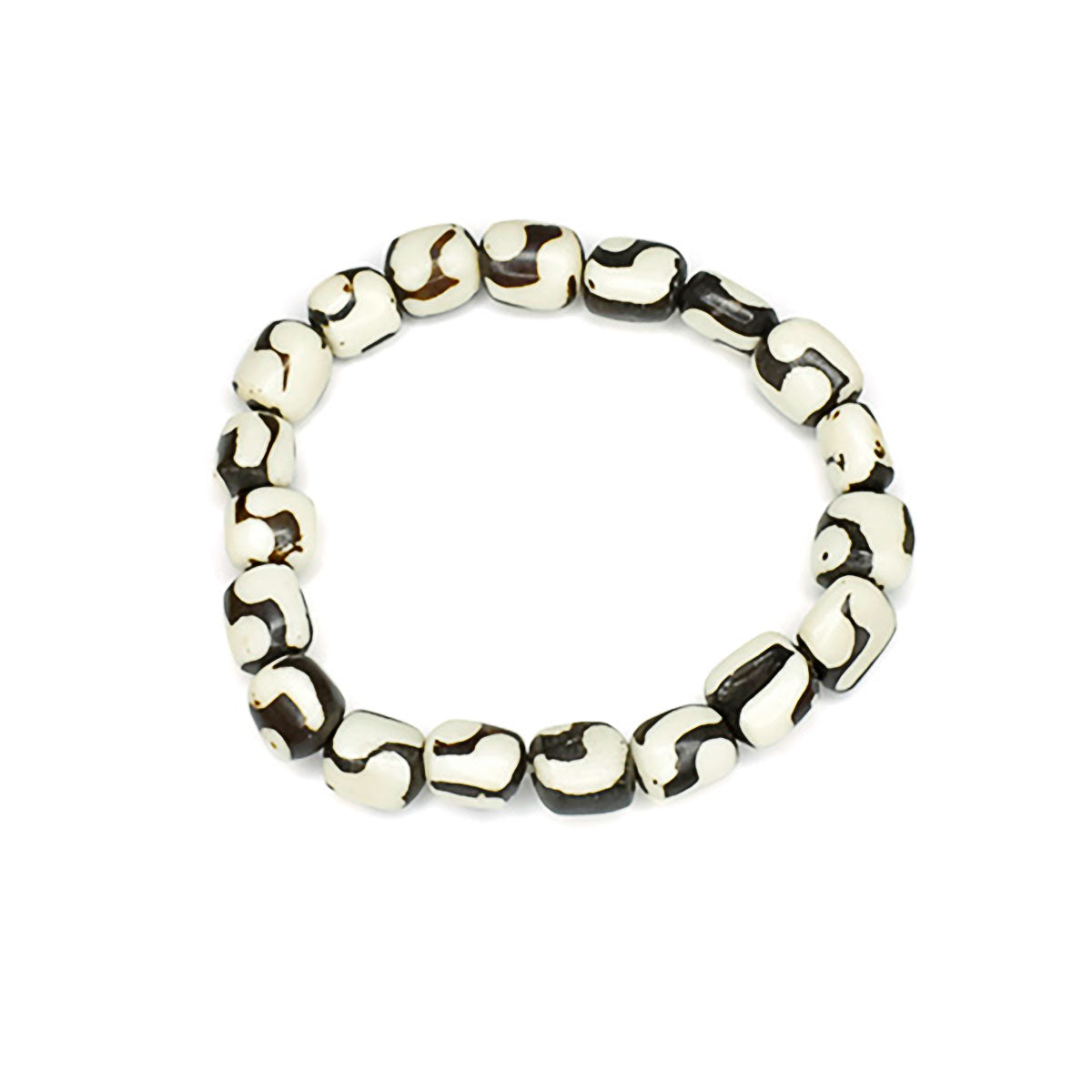 African Batik Bone Bead Bracelet - Kenya Bone Bead