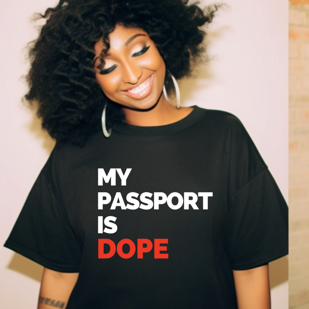 my-passport-is-dope-unisex-black shirt