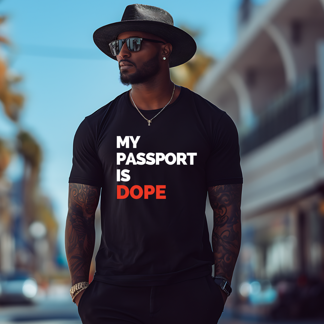 my-passport-is-dope-unisex-black shirt