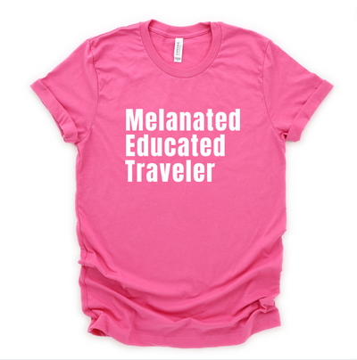 melanated-educated-traveler-unisex-shirt-breast-cancer-edition