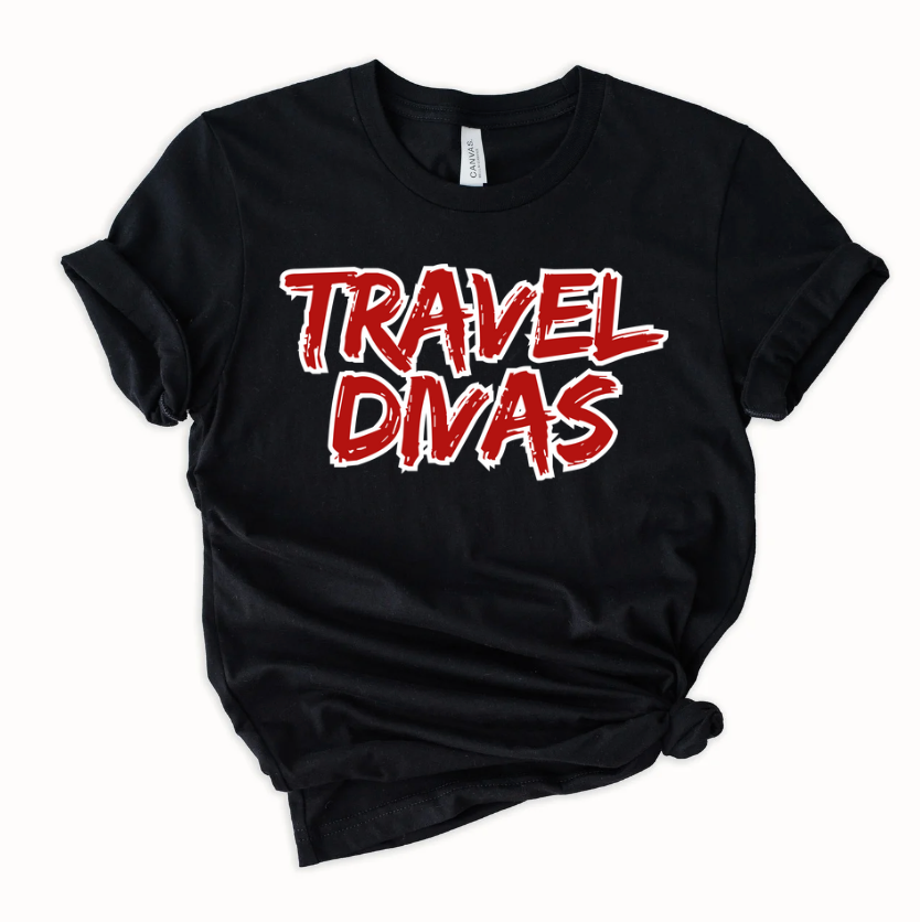 Travel Divas Edo T-shirt - Black