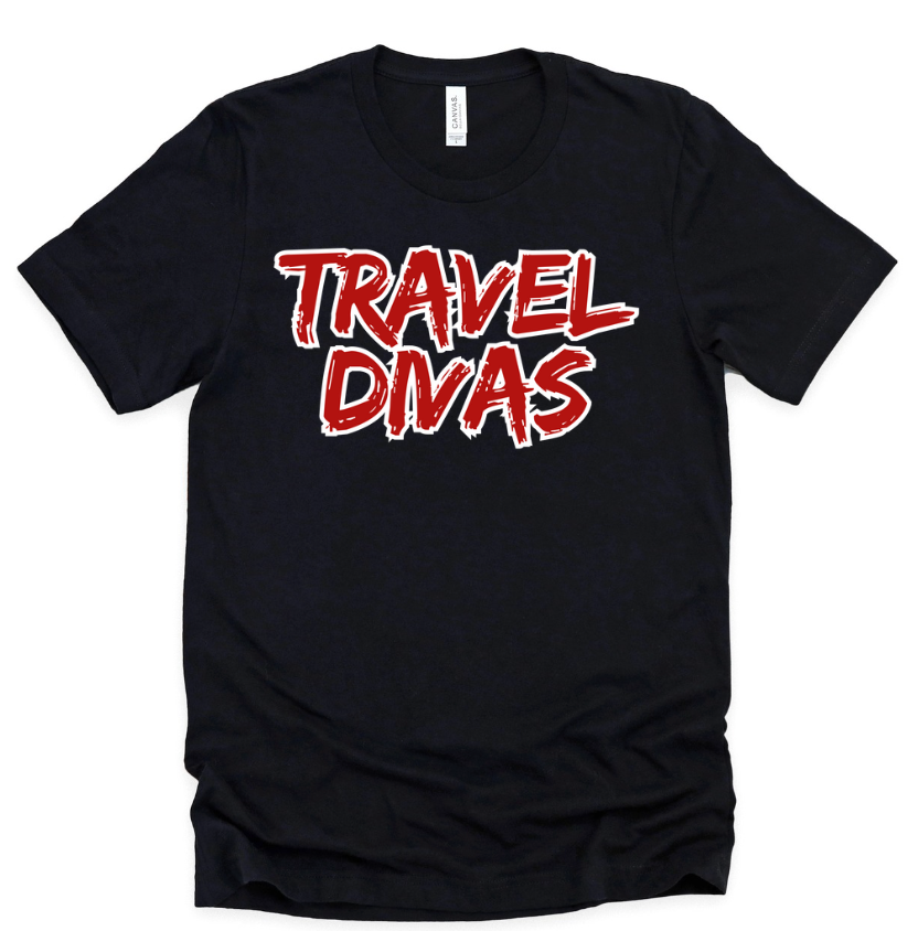 Travel Divas Edo T-shirt - Black