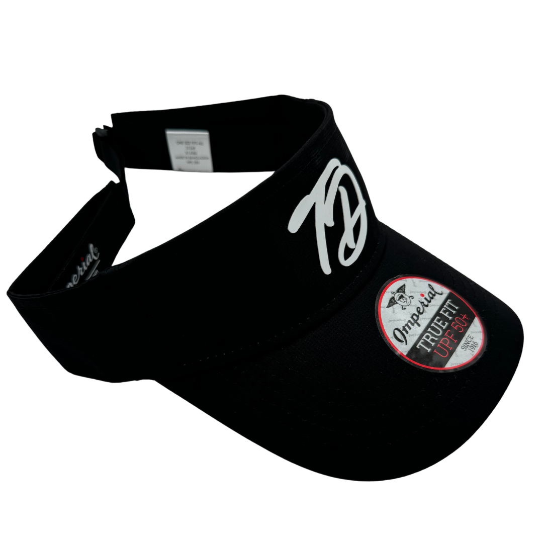 Travel Divas Initials Visor - Black